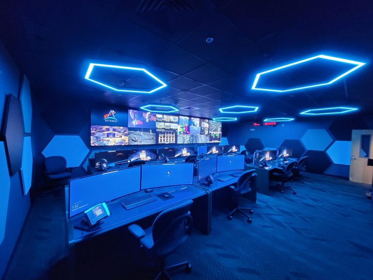 Twin NASA Control Room Support Artemis II Mission Success