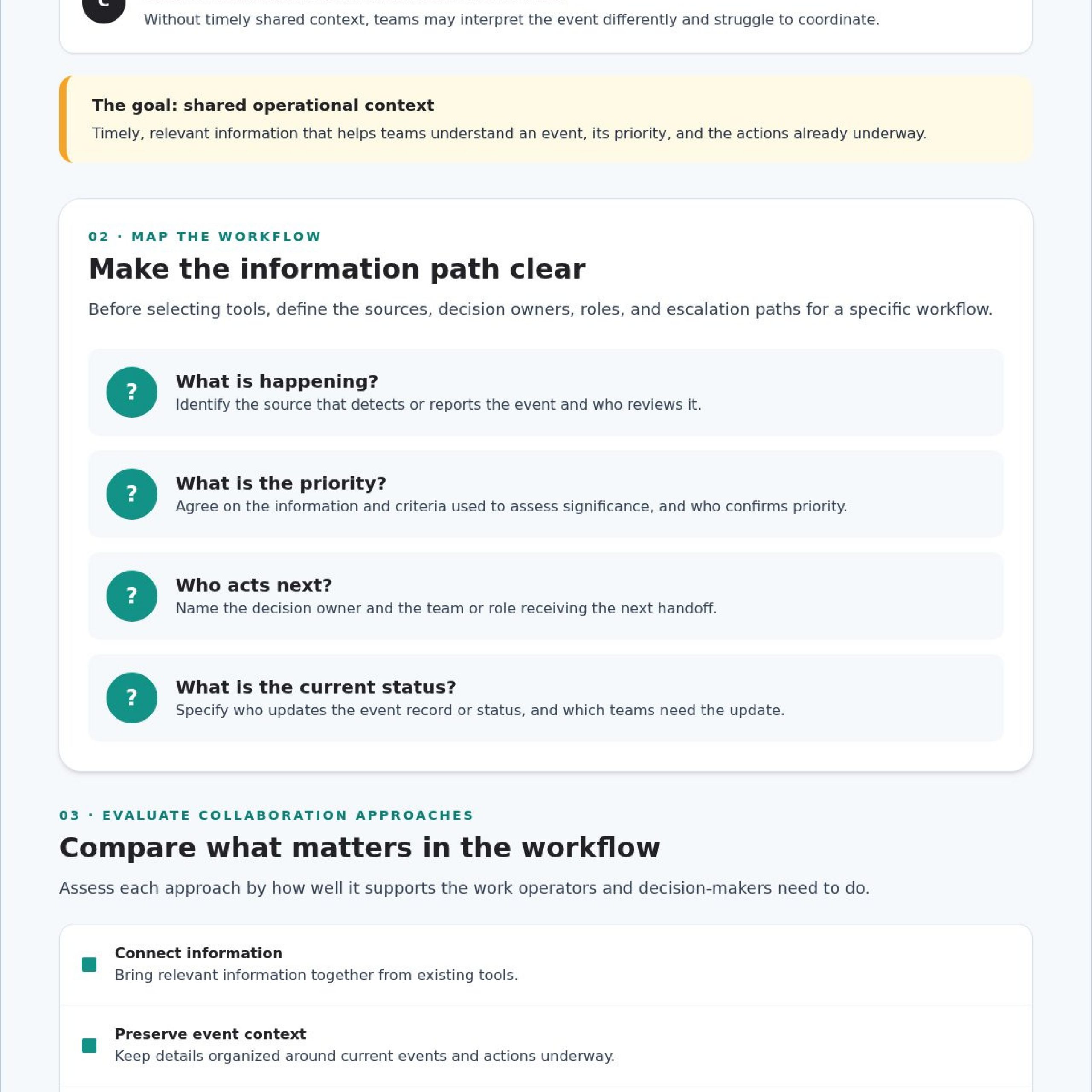 Creating a Collaborative Environment in a Command Center