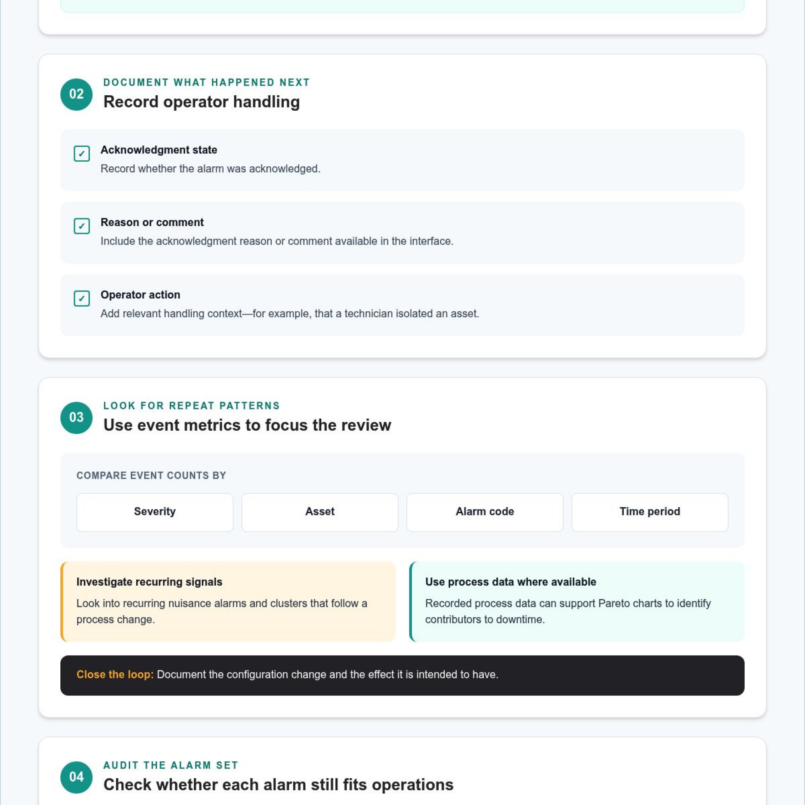How to track live alarm activity and review event records